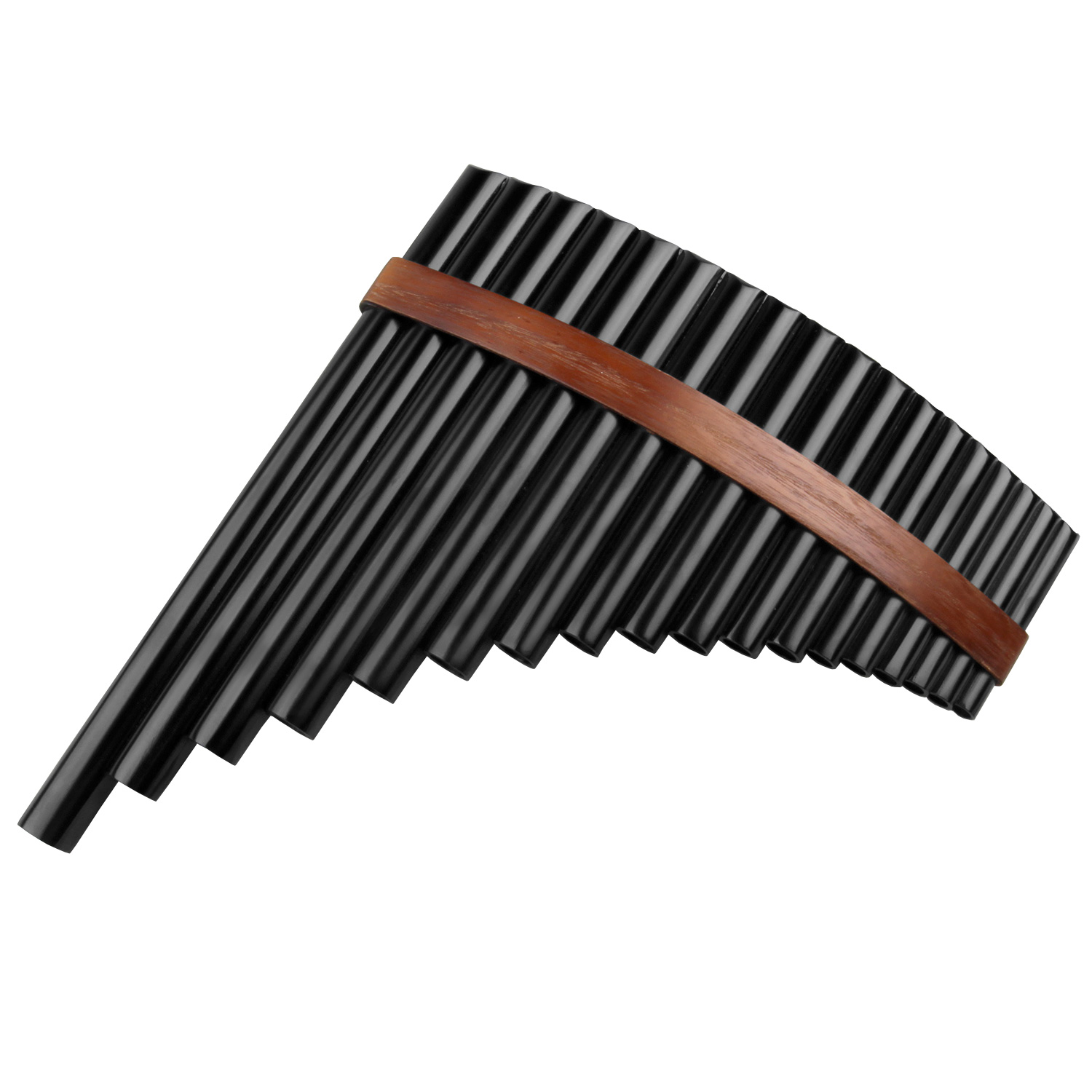 Musical Instrument Pipe - Flauta Pan de 18 Tubos Marrom