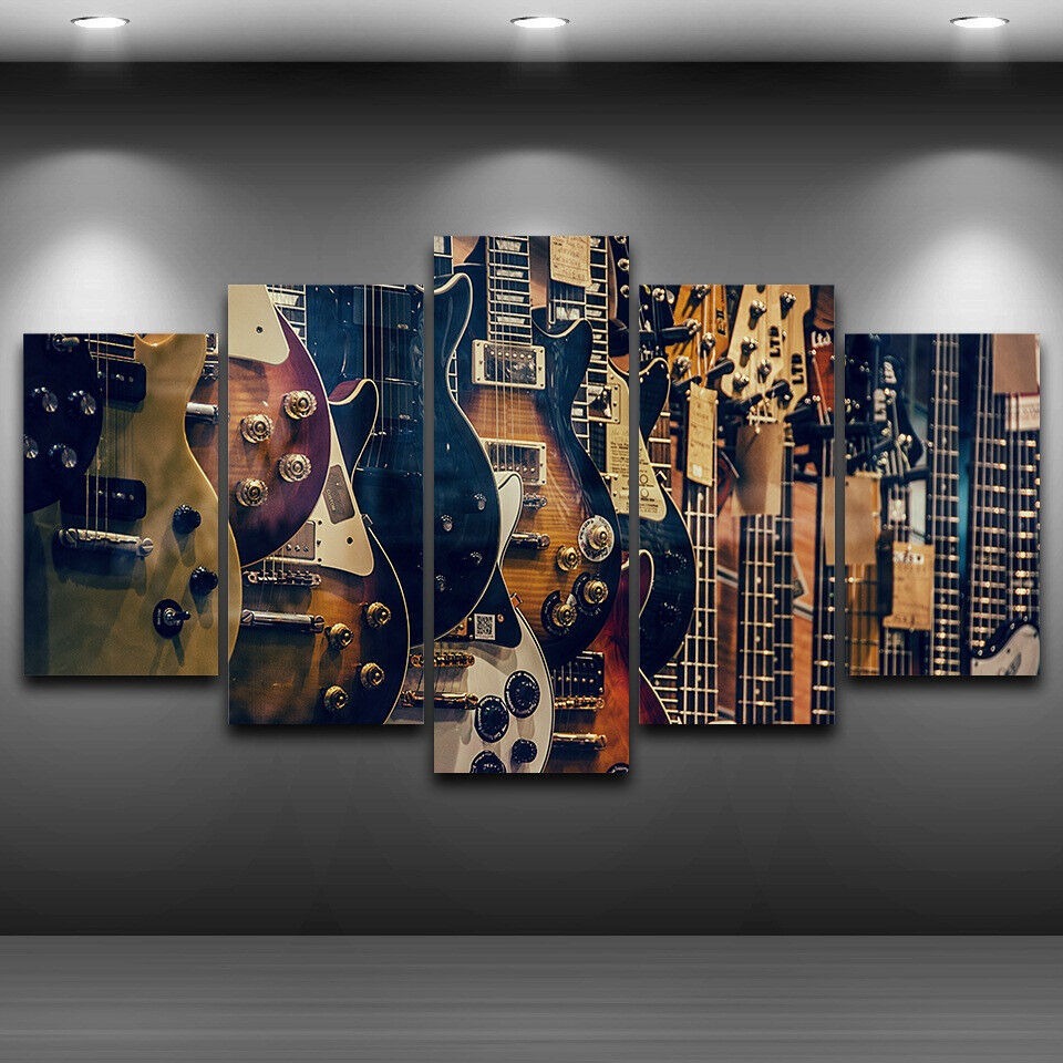 Musical Instrument Africa - Sem moldura de tela 5 peças