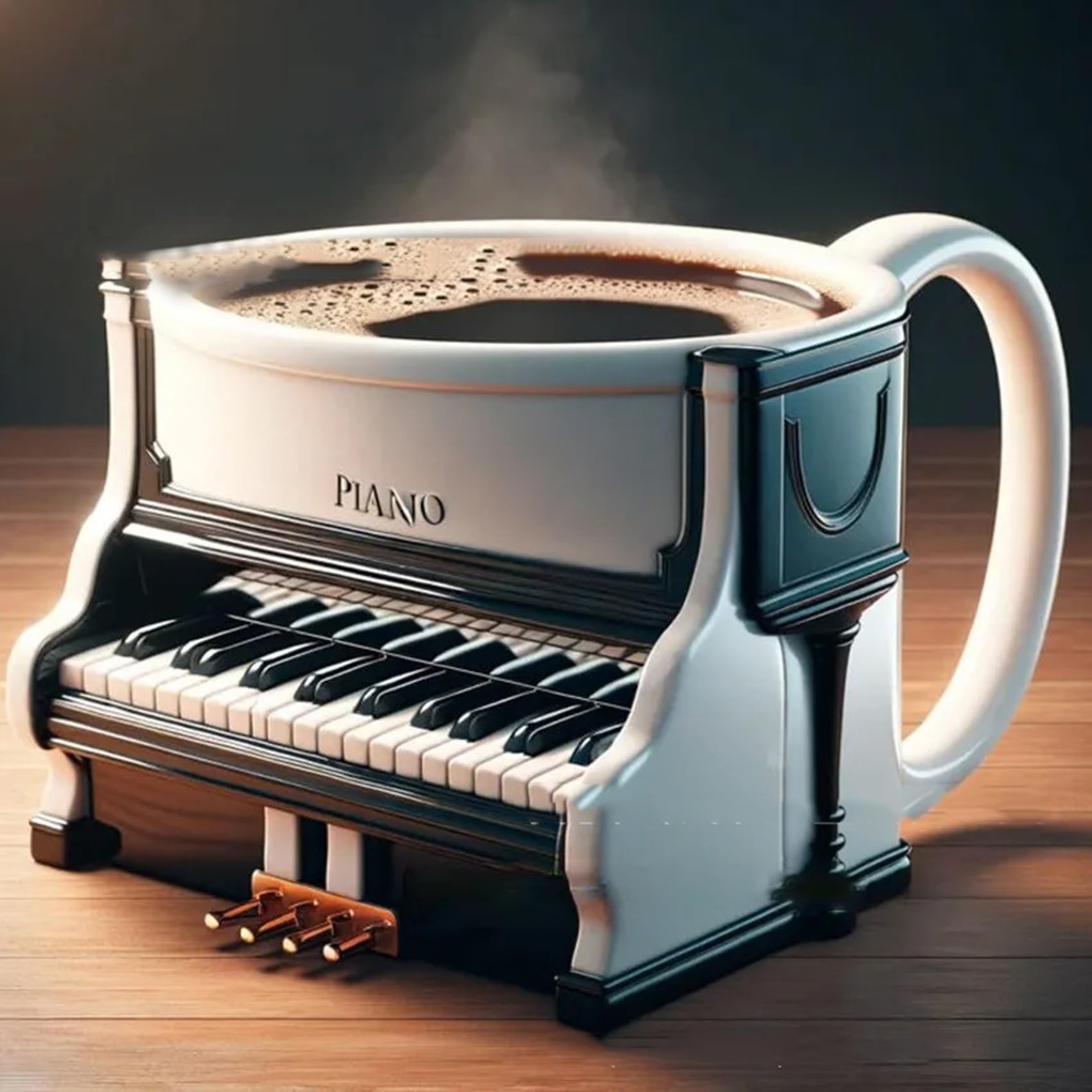 Musical Instrument Like Piano - Caneca de café com instrumento musical