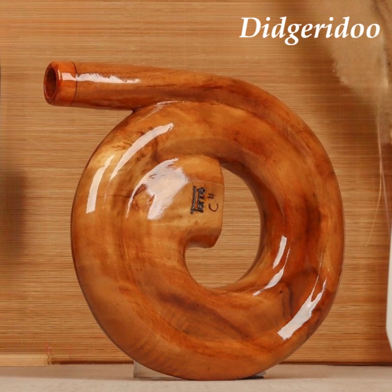 Musical Instrument Didgeridoo - Didgeridoo Espiral de Madeira Portátil para