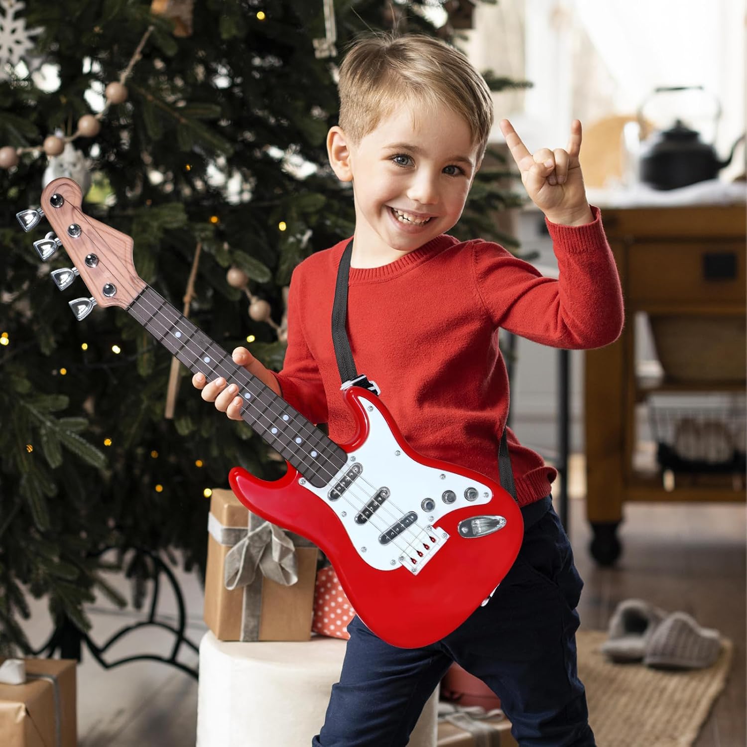 Musical Instrument Project - Brinquedo de guitarra elétrica infantil -