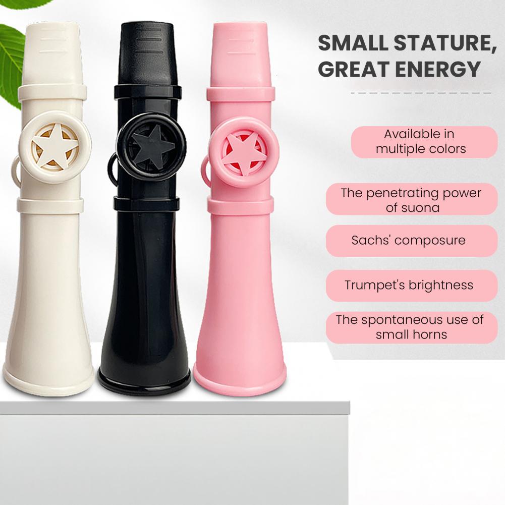 Musical Instrument Easy To Learn For Adults - Kazoo de plástico com cordão, 13.5cm,