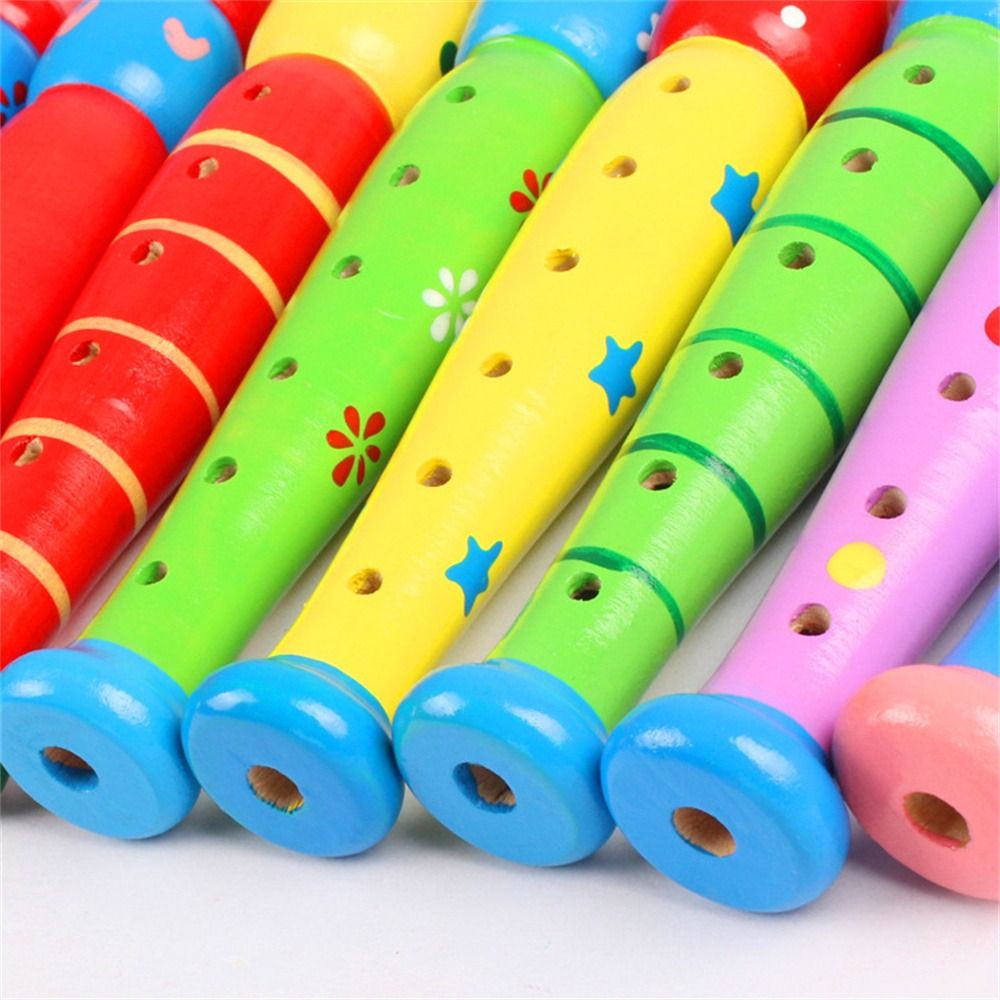 Flauta de Madeira Colorida par - Musical Instruments Cartoon avaliação e preço