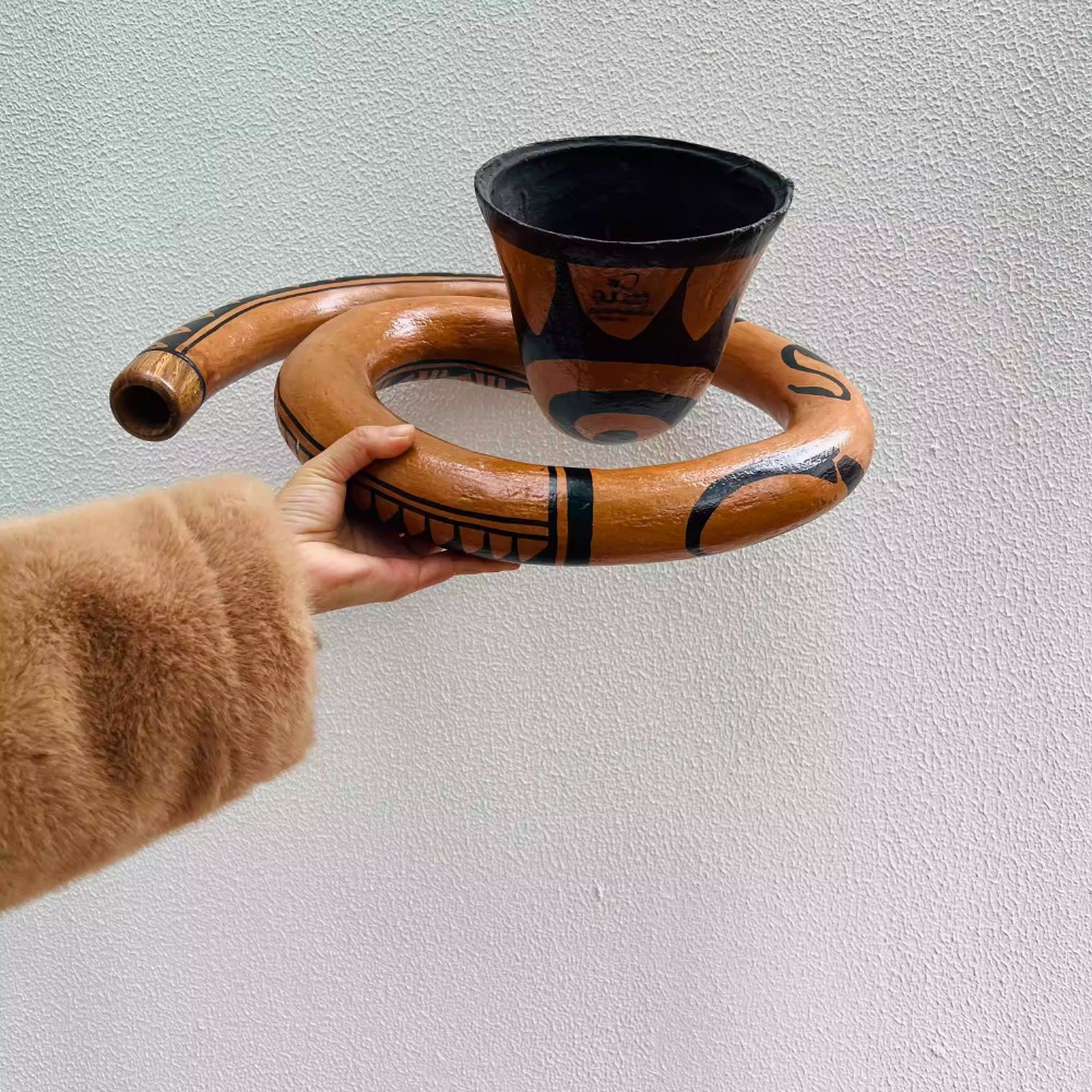 Madeira assada artesanal didge - Musical Instrument Didgeridoo avaliação e preço