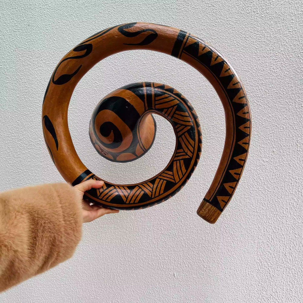 Madeira assada artesanal didge - Musical Instrument Didgeridoo avaliação e preço