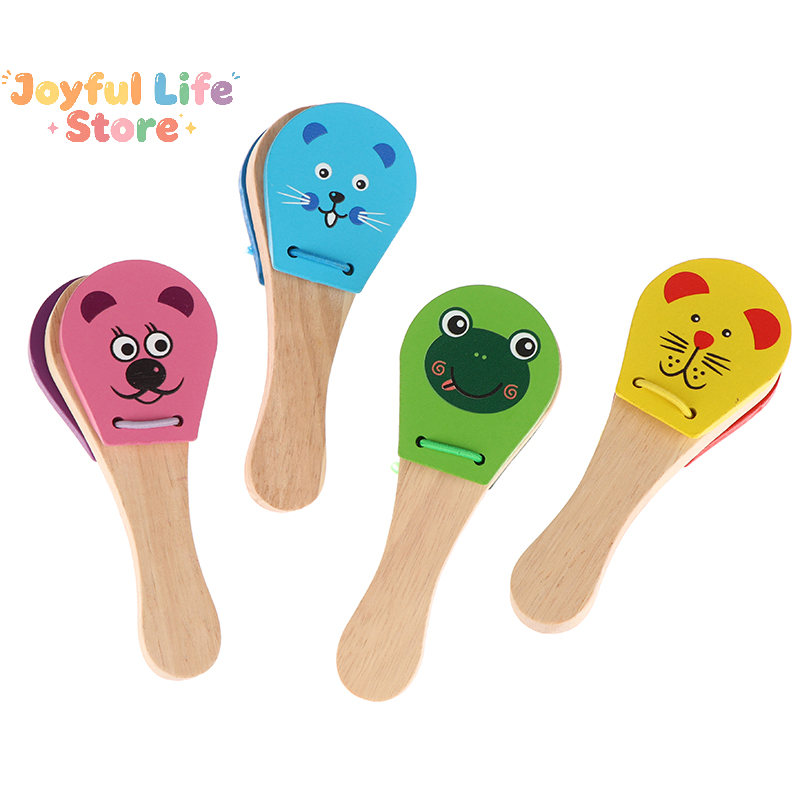 Castanholas de madeira com des - Musical Instruments Cartoon avaliação e preço