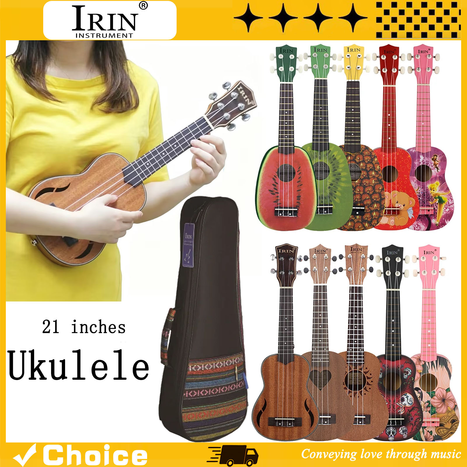 Ukulele Soprano de 21 Polegada - Musical Instrument Project avaliação e preço
