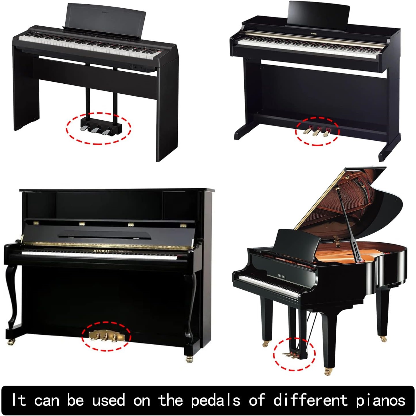 Capa de piano para pedal, capa - Musical Instrument Like Piano avaliação e preço