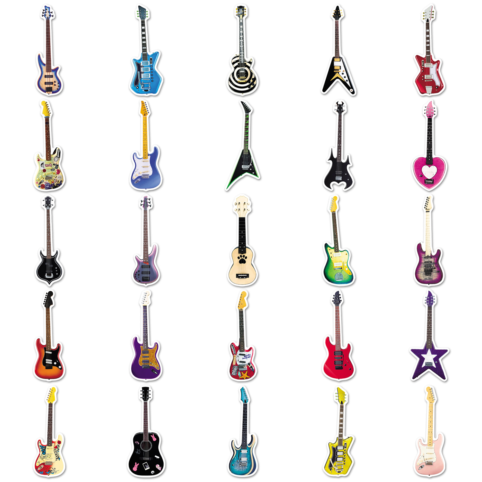 Adesivos grafite para guitarra - Musical Instruments Cartoon avaliação e preço