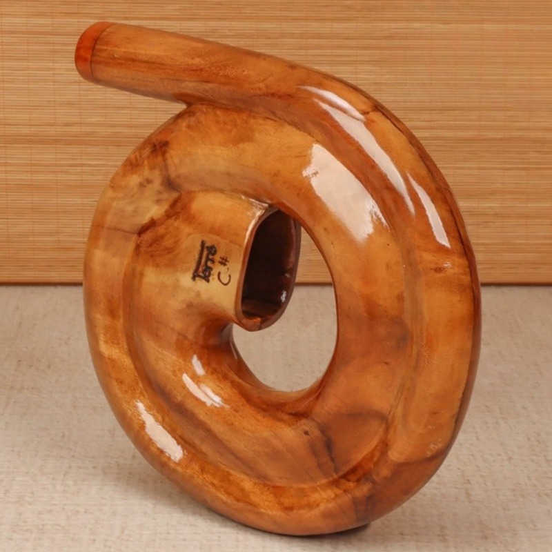 Didgeridoo Espiral de Madeira  - Musical Instrument Didgeridoo avaliação e preço