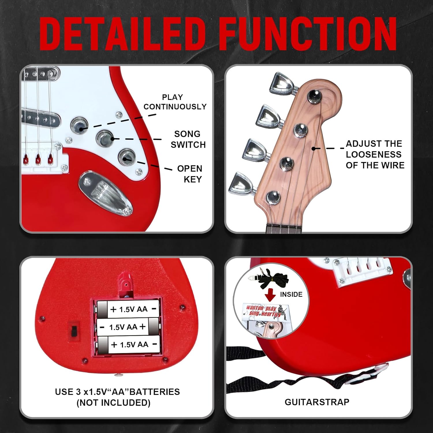 Brinquedo de guitarra elétrica - Musical Instrument Project avaliação e preço