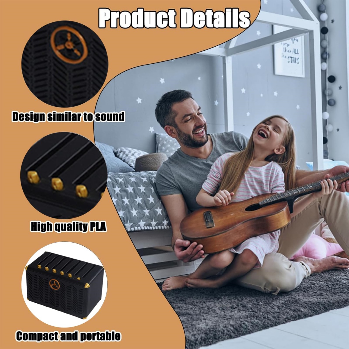 Suporte para palhetas de guita - Cajon Musical Instrument avaliação e preço