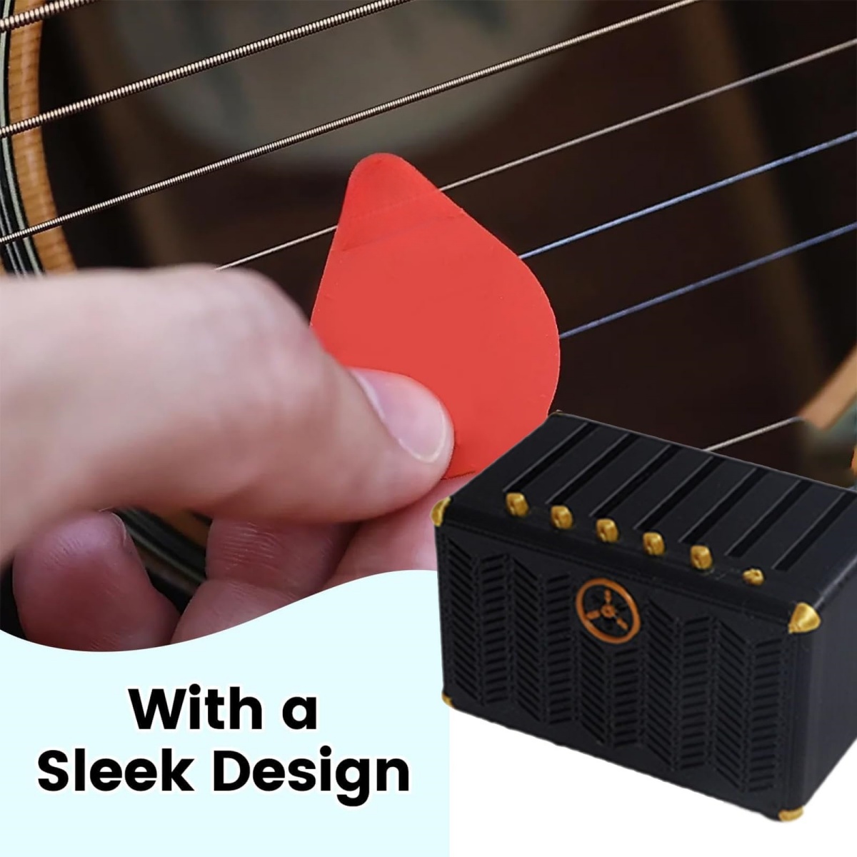 Suporte para palhetas de guita - Cajon Musical Instrument avaliação e preço