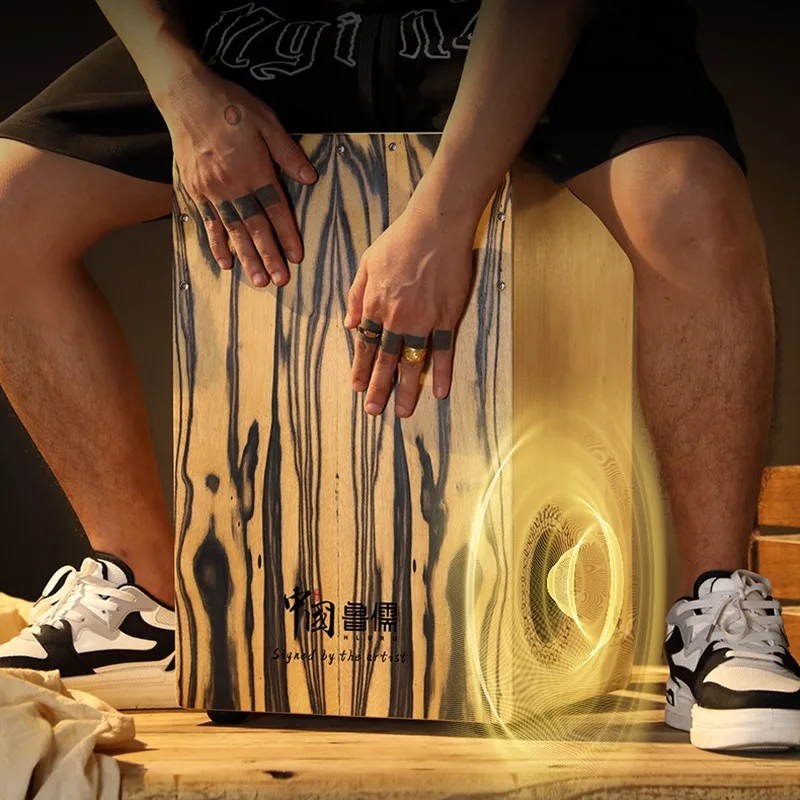 Caixa de cajon de madeira maci - Cajon Musical Instrument avaliação e preço