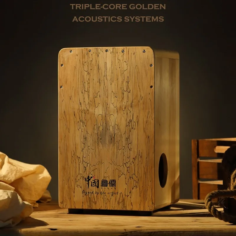 Caixa de cajon de madeira maci - Cajon Musical Instrument avaliação e preço